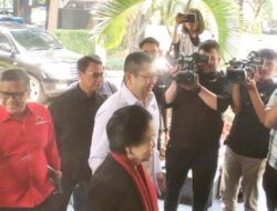 HT Sambut Megawati di Gedung TPN GP dalam Rapat Rutin