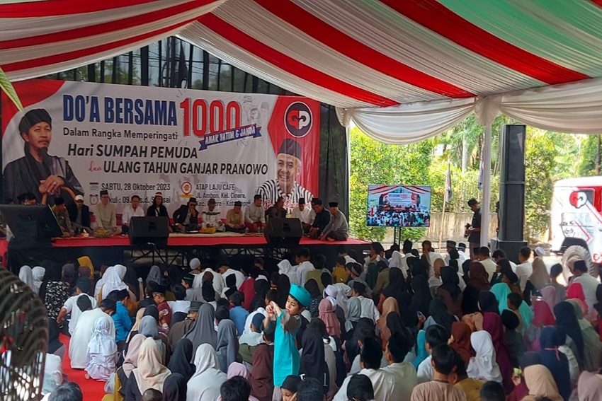 Rayakan Ultah ke-55 Ganjar Pranowo dengan Pesta Doa Bersama 1.000 Anak Yatim