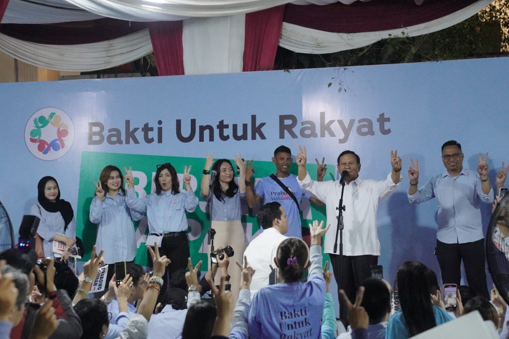 Dukungan Komunitas Bakti Untuk Rakyat Disambut Prabowo, Anggotanya Mencapai 500 Ribu Orang