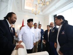 Prabowo Subianto Bertemu dengan Surya Paloh di NasDem Tower: Saya Hadir untuk Memberikan Penghormatan