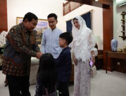 Halal Bihalal dan Momen Membahagiakan Prabowo Subianto dan Gibran Rakabuming Raka bersama Keluarga