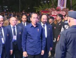 Kader Nasdem Bersorak Nama Anies Saat Jokowi Datang ke Kongres Nasdem