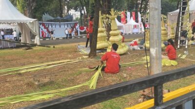 Sneak Peek of the Preparation for the 79th Indonesian Independence Day Ceremony at Istana Merdeka with the Presence of Maruf Amin and Gibran