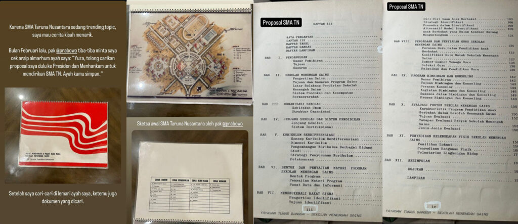 Putra Dokter Boyke Setiawan Bongkar Arsip Proposal Prabowo Subianto untuk Mendirikan SMA Taruna Nusantara pada Tahun 1988