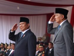 Prabowo Subianto and Defense Minister Sjafrie Greeted by Eager Crowds as They Ride Maung after Handover Ceremony