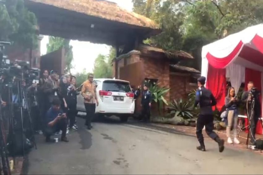 Prabowo, Yusril Ihza Mahendra, dan Sri Mulyani hadiri Pembekalan di Hambalang