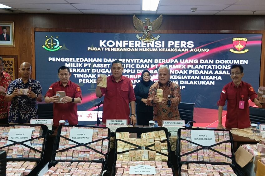 Kejagung Menyita Uang Tunai Rp372 Miliar dari Kasus PT Duta Palma, Ini Bukti Sitaannya