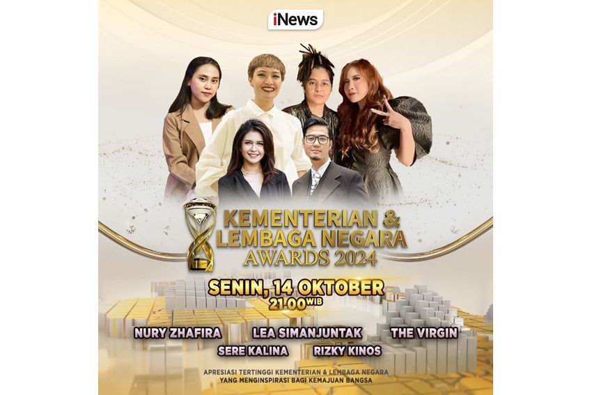 Penghargaan Kinerja Pemerintahan, Kementerian, dan Lembaga Negara Tertinggi Malam Ini Awards 2024, Eksklusif di iNews