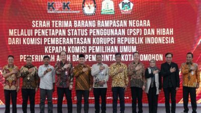 Rampasan Negara Rp18,52 Millar Diserahkan ke KPU, Pemprov Aceh, dan Pemkot Tomohon